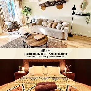 Modern 1 Bdr + Balcony + Free Parking + Ac + Pool Appartement